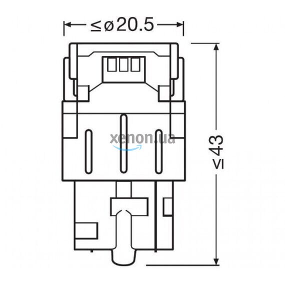 Osram LEDriving SL W21W 7505DWP-02B 2W 6000K комплект 2 шт, зображення 3
