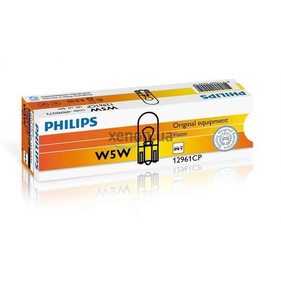 Philips W5W 12961CP лампа розжарювання картон комплект 10 шт