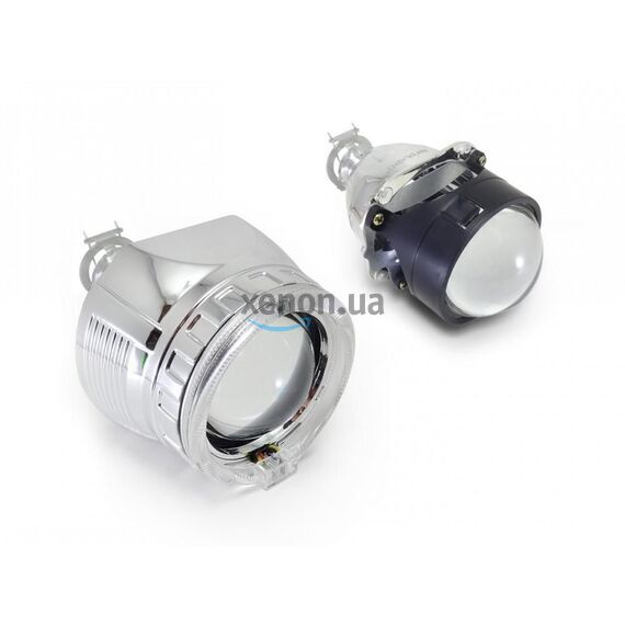 Линзы биксеноновые Infolight Ultimate LED (тип 3) с ангельскими глазками (2шт) 