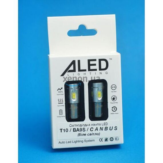 ALed Canbus T10 BA9S 2,5W 6000K white комплект 2 шт , изображение 6