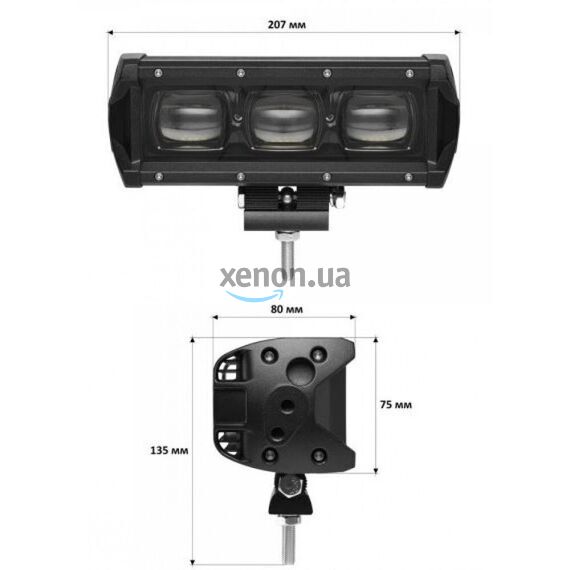 Светодиодная фара OPPLIGHT 30watt 10-30V IP68 (opl-lsb-lens-30W) 