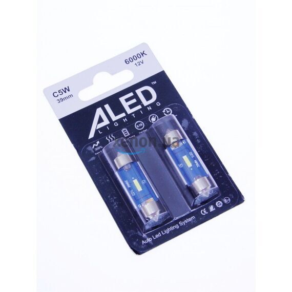ALed Canbus Festoon white C5W габарит LED 39 мм комплект 2шт 
