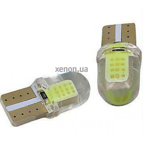 IDIAL 484 T10 COB 12 leds 12V SILICON 6000K комплект 2 шт , изображение 2