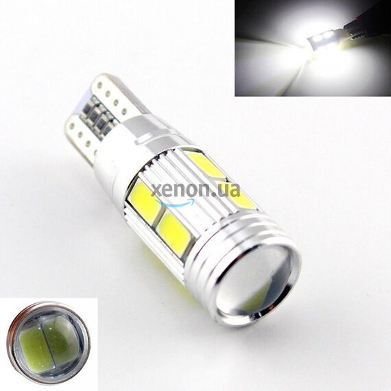 IDIAL 487 T10 10LED 3030 SMD 6000K комплект 2 шт , изображение 3