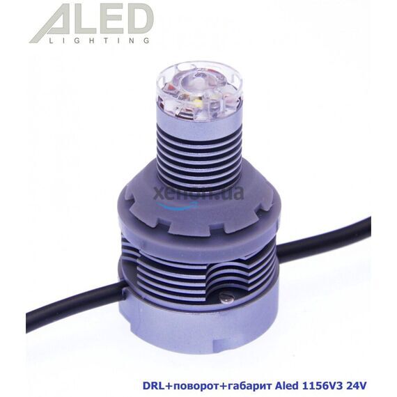 Лампа DRL+поворот+габарит Aled 1156 (P21W) 24V 1156V3 , изображение 2