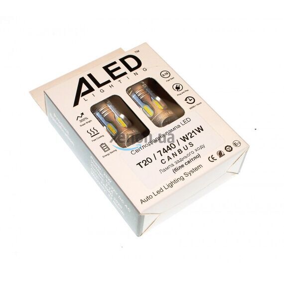 ALed Canbus 7440 W21W white 25W лампа заднего хода комплект 2шт , изображение 3
