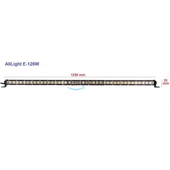 Светодиодная фара AllLight E-126W однорядная 36chip OSRAM 3535 9-30V 