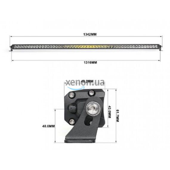 Светодиодная фара дальнего света Aled 48E810 300W 6000K 127 см 1шт. , изображение 7