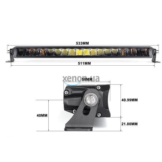 Светодиодная противотуманная фара дальнего света Aled 46-20H 140W 6000K 41BD40 1шт. , изображение 6