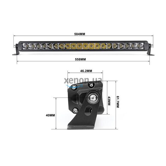 Светодиодная фара комбинированного света Aled 48-20 120W 6000K 48B810 1шт. , изображение 6