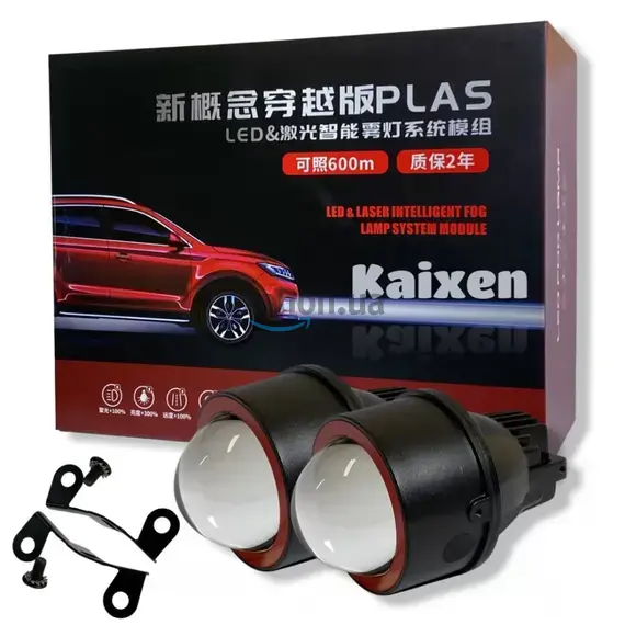 KAIXEN светодиодные ПТФ линзы BI-LED CREE (универсальные RED) 5500K 26.5W 
