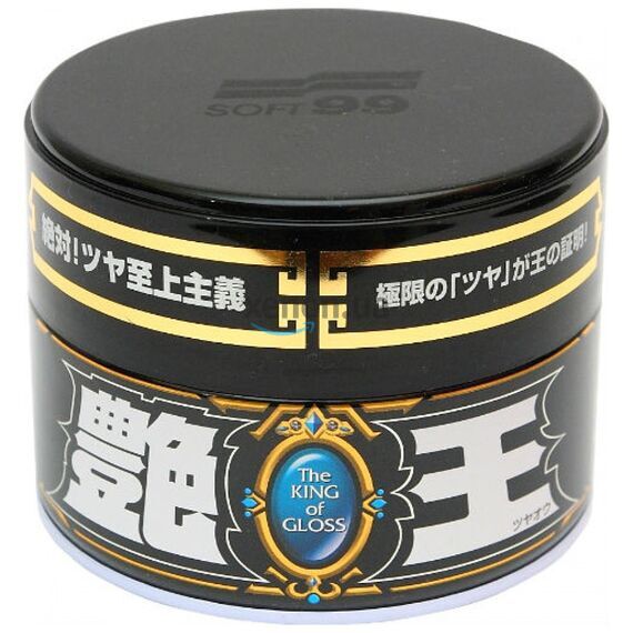 SOFT99 The King of Gloss Black воск для темных автомобилей 200 г , изображение 4
