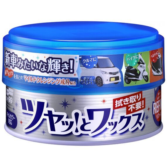 SOFT99 Refine Soft Paste Wax м'який очищаючий восковий поліроль 150 мл, зображення 2