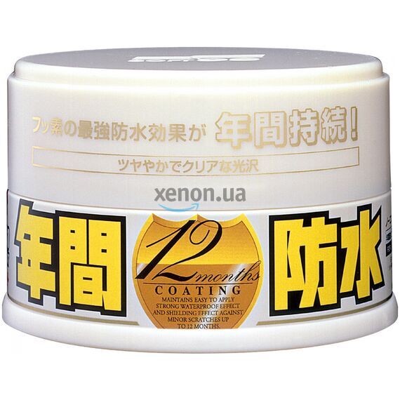 SOFT99 Fusso Coat 12 Months Protection White долговременный воск для светлых автомобилей 200 г , изображение 5