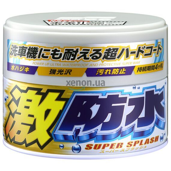 SOFT99 Water Block Wax White водоотталкивающий воск для белых автомобилей 300 мл , изображение 4