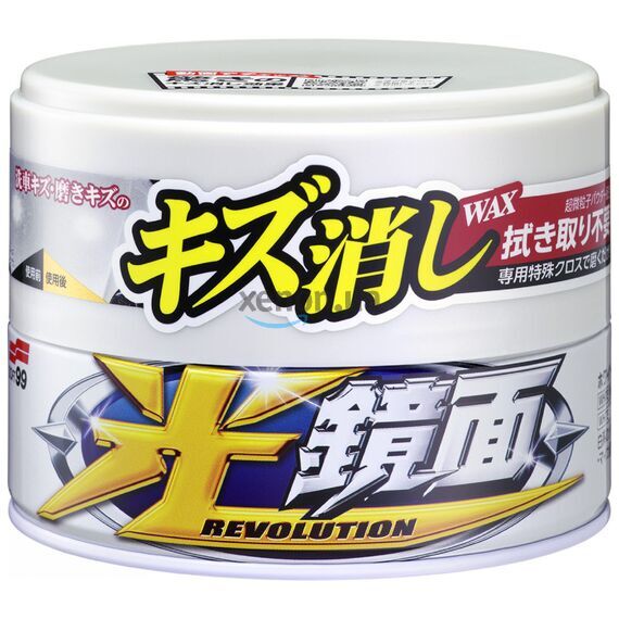 SOFT99 Scratch Clear Wax Mirror Finish White воск антицарапин для белых автомобилей 200 г , изображение 4