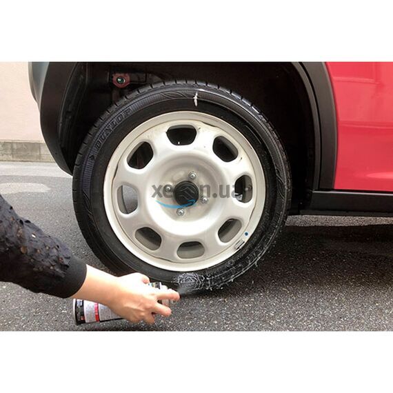 SOFT99 4-X Tire Cleaner антистатичный мусс для шин 470 мл , изображение 6