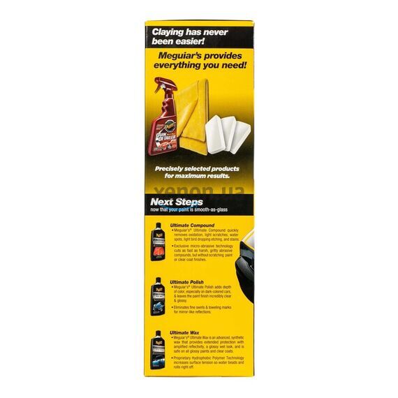 Meguiars Smooth Surface Clay kit набор для максимальной очистки кузова, Цвет: Белый, Объем: 3 х 60 г , изображение 4