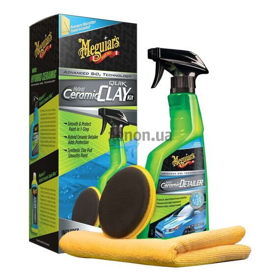 Meguiars Hybrid Ceramic Quik Clay Kit набор для очистки кузова с эффектом керамики , изображение 3