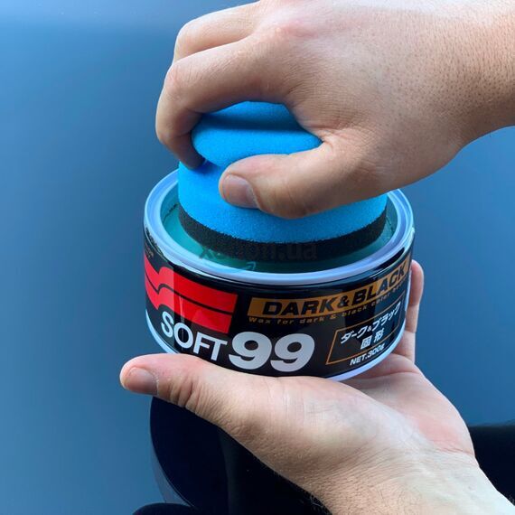 SOFT99 Dark & Black Wax базовый воск для темных автомобилей 300 г , изображение 8