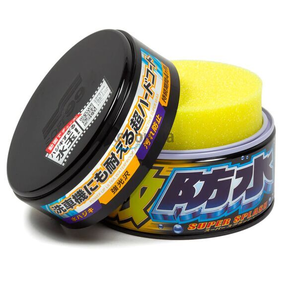 SOFT99 Water Block Wax Black водоотталкивающий воск для темных автомобилей 300 мл , изображение 2
