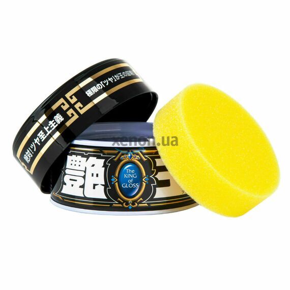 SOFT99 The King of Gloss Black воск для темных автомобилей 200 г , изображение 2