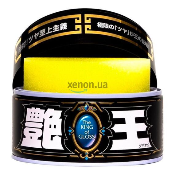 SOFT99 The King of Gloss Black воск для темных автомобилей 200 г , изображение 5