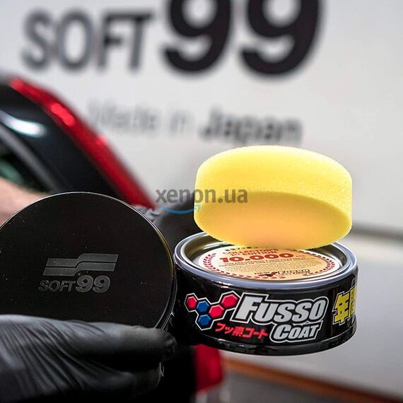 SOFT99 Fusso Coat 12 Months Protection Black долговременный воск для темных автомобилей 200 г , изображение 7