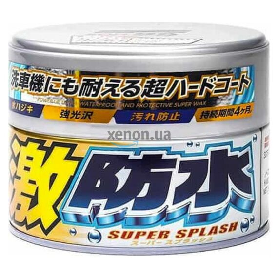 SOFT99 Water Block Wax Pearl and Metallic водоотталкивающий воск для светлых автомобилей 300 мл , изображение 4