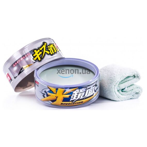 SOFT99 Scratch Clear Wax Mirror Finish White воск антицарапин для белых автомобилей 200 г 