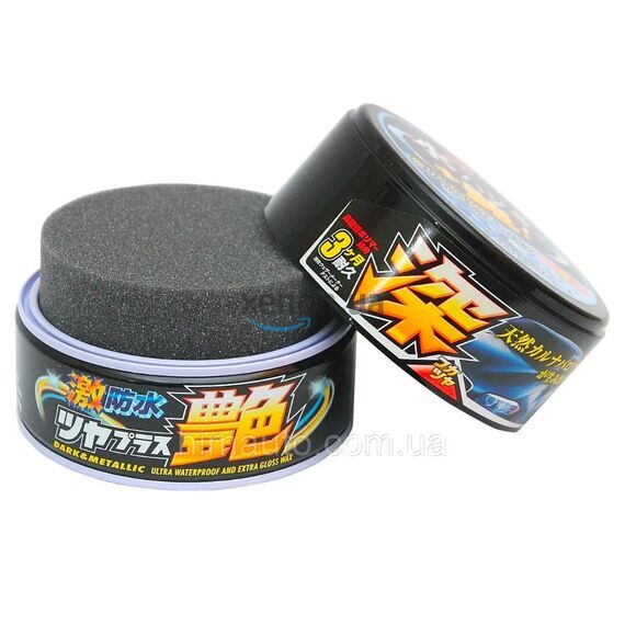 SOFT99 Water Block Wax Gloss Type Black воск с гидрофобом и блеском для темных автомобилей 200 г , изображение 3