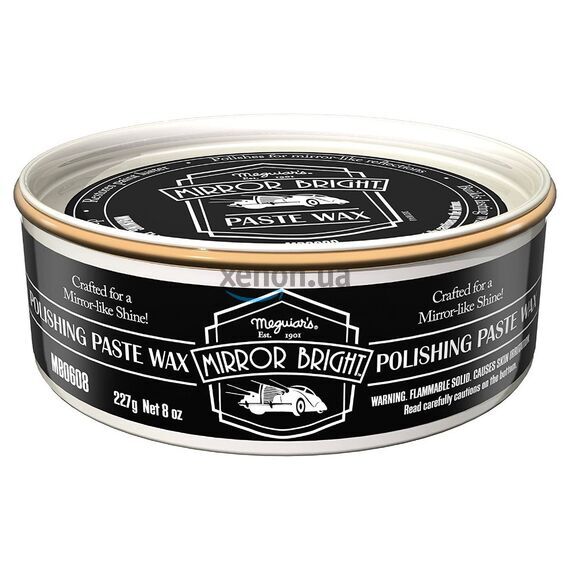 Meguiars Mirror Bright Polishing Paste Wax полирующий твердый воск 227 г , изображение 3