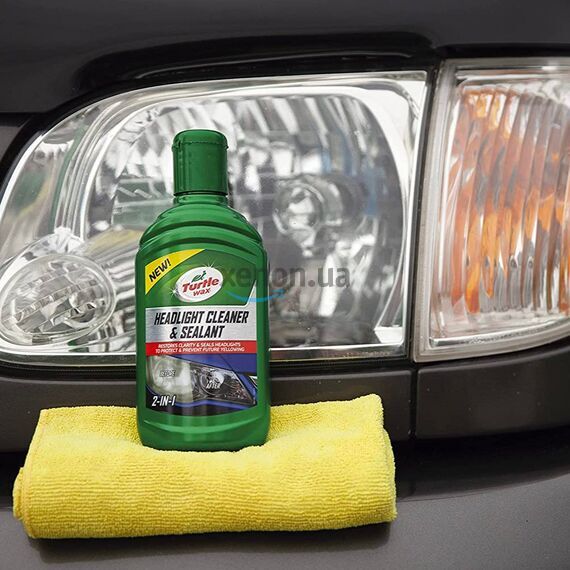 Turtle Wax Headlight Cleaner and Sealant полироль для фар с защитным силантом 300 мл , изображение 6