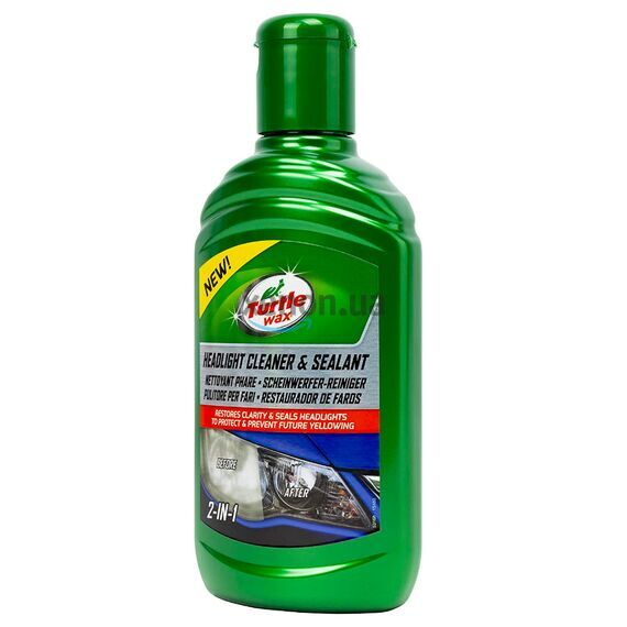 Turtle Wax Headlight Cleaner and Sealant полироль для фар с защитным силантом 300 мл , изображение 3
