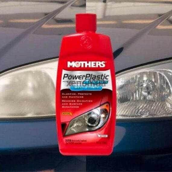 MOTHERS PowerPlastic 4Lights профессиональный полироль-реставратор для фар 237 мл , изображение 2