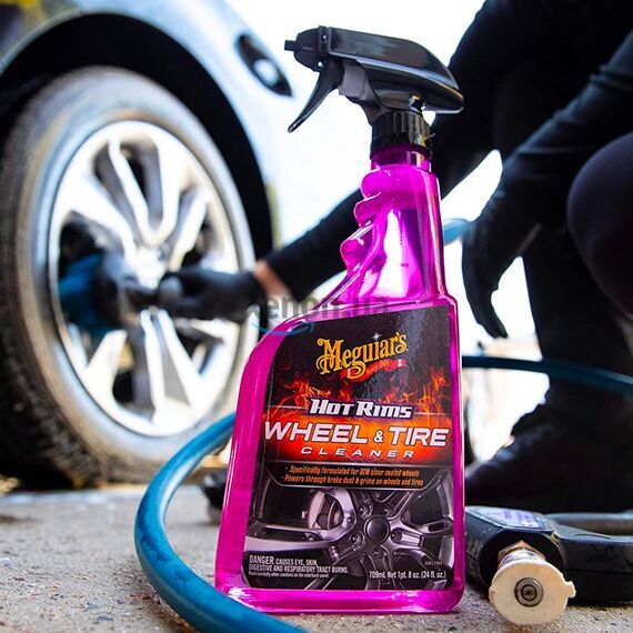Meguiars Hot Rims Wheel Tire Cleaner очиститель для дисков и шин 709 мл , изображение 4