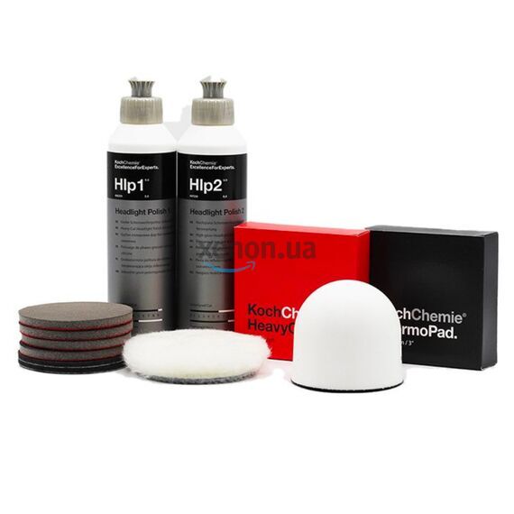 Koch Chemie Headlight Polish Set набор для реставрации фар 2 х 250 мл , изображение 5
