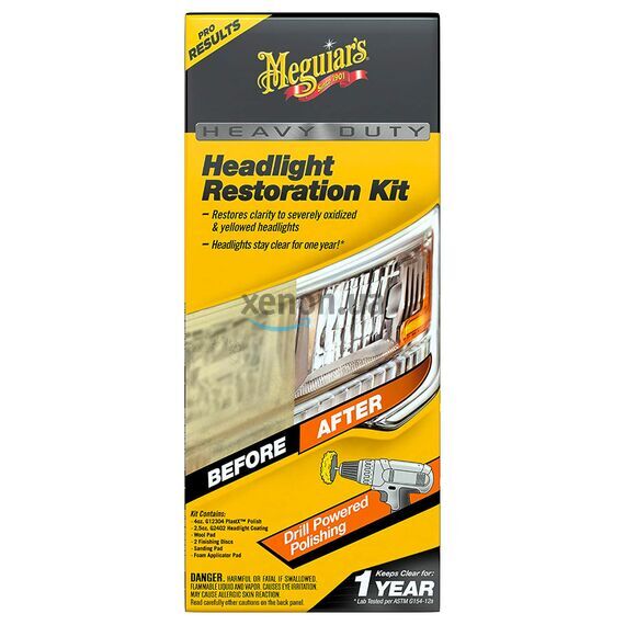 Meguiars Heavy Duty Headlight Restoration Kit Набор для абразивного восстановления и защиты фар , изображение 2