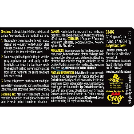 Meguiars Heavy Duty Headlight Restoration Kit Набор для абразивного восстановления и защиты фар , изображение 5