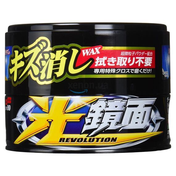SOFT99 Scratch Clear Wax Mirror Finish Black воск антицарапин для темных автомобилей 200 г , изображение 4