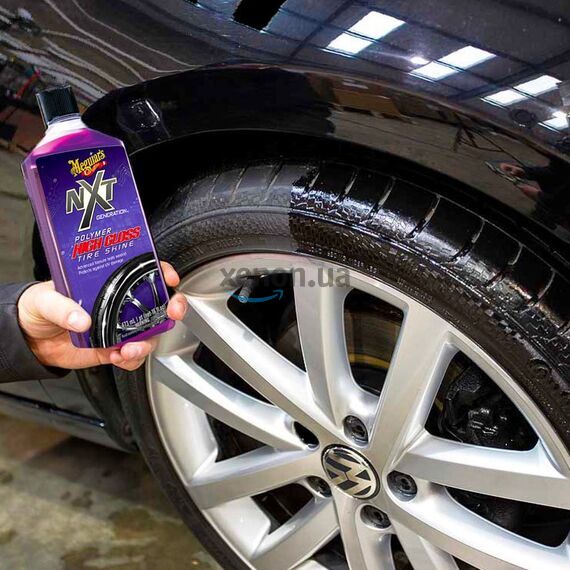 Meguiars NXT Polymer High Gloss Tire Dressing полимерный гель для чернения шин 473 мл , изображение 3
