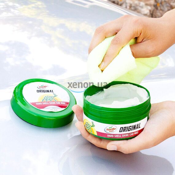 Turtle Wax Original Hard Shell Shine Car Wax синтетический крем-воск для защиты кузова 250 мл , изображение 4