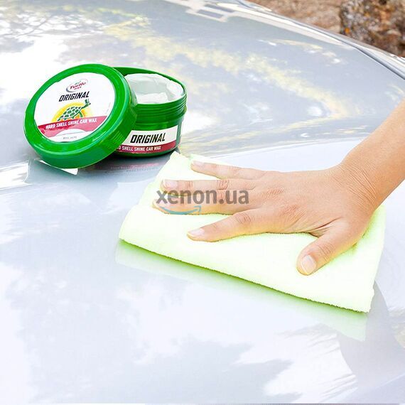 Turtle Wax Original Hard Shell Shine Car Wax синтетический крем-воск для защиты кузова 250 мл , изображение 5