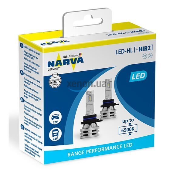 NARVA Range Performance LED HIR2 24W 6500K комплект 2 шт , изображение 3