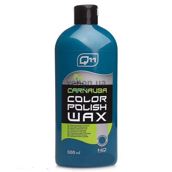 Q11 HQ Carnauba Color Polish Wax Blue полироль с PTFE и воском карнаубы синий 500 мл, Цвет: Синий, Объем: 500 мл 