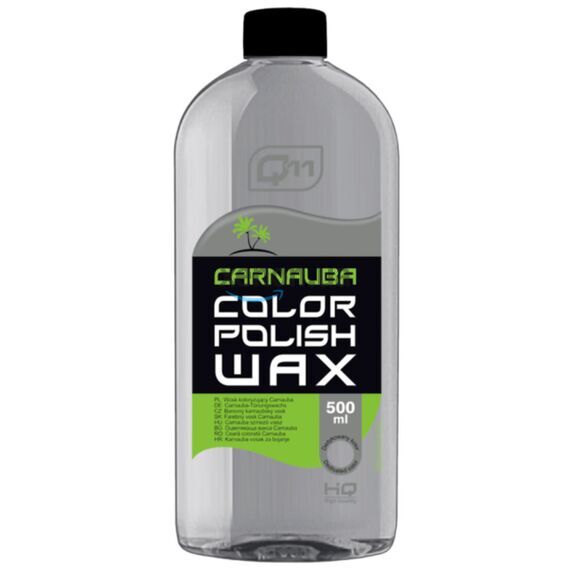 Q11 HQ Carnauba Color Polish Wax Silver полироль с PTFE и воском карнаубы серебристый (серый) 500 мл, Цвет: Серый, Объем: 500 мл 