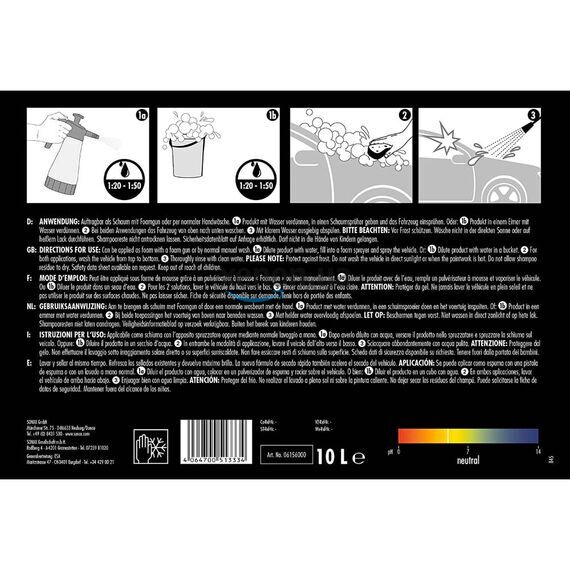 SONAX PROFILINE Reload Shampoo автошампунь для мойки и защиты кузова 10 л , изображение 2