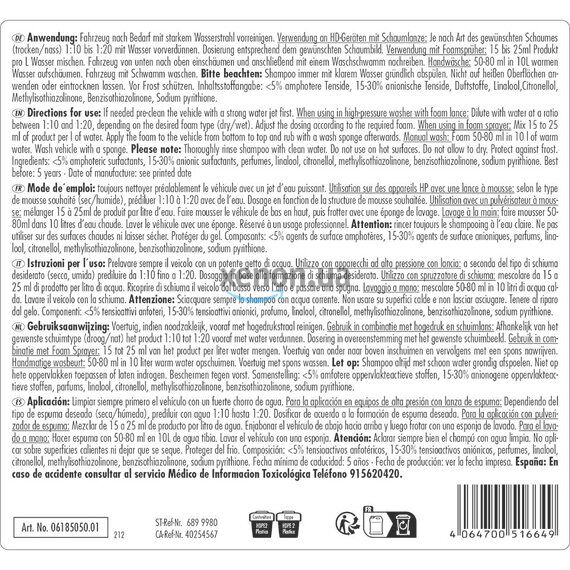 SONAX PROFILINE ActiFoam Energy активная пена очиститель 1 л, Объем: 1 л, Запах: Без запаха , изображение 8