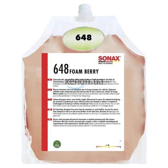 SONAX Foam Berry активная пена с запахом ягод 5 л, Объем: 5 л, Запах: Berry 