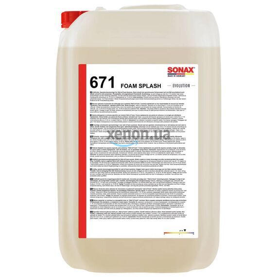 SONAX Foam Splash Evolution активная пена с запахом свежести 25 л, Объем: 25 л, Запах: Freshness 
